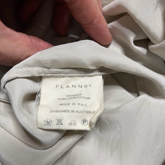 Flannel Silk Maxi Dress 2 Elegant - Picture 6 of 7